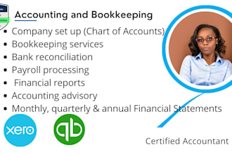 do monthly bookkeeping and accounting on xero and quickbooks