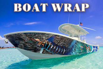 do vehicle wrap, boat wrap, van wrap ,car wrap ,food cart, design