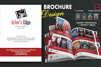 design professional brochure, magazine, catalog at the indesign platform