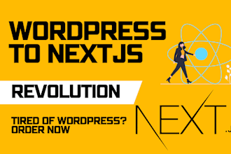 convert wordpress website to nextjs