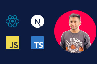 develop web apps using javascript react next js