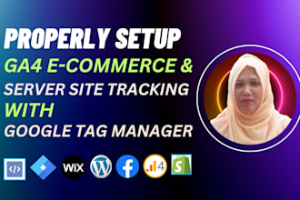 setup ga4 enhanced ecommerce server site tracking with GTM