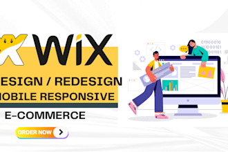 design or redesign any wix website, figma to wix