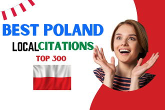 do poland top 300 local citation and directory submission for local business seo