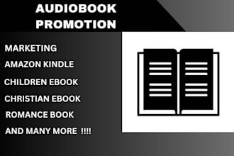 promote amazon ebooks kindle vella children book audiobook marketing kdp ebook