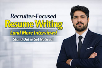 write ats optimized resume, CV cover letter that recruiters hire you