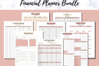 provide 25 page personal budgeting planner