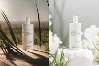 make ai 3d mockup for cosmetic, supplement, or food product