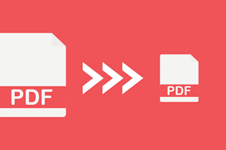 compress PDF and reduce its size and load time