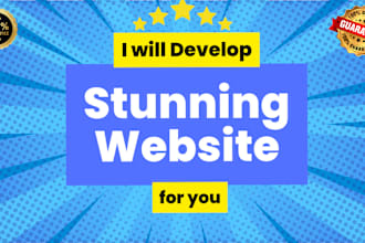 create stunning html CSS bootstrap javascript website