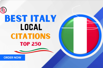 do top 250 italy local citations and directory submission for local business seo