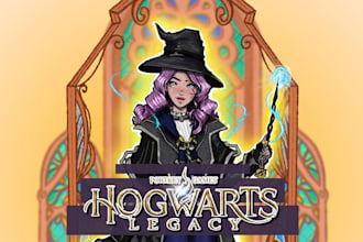 make your avatar of howarts legazy or harry potter