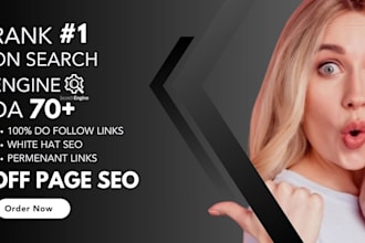build high authority da dofollow SEO backlinks, off page