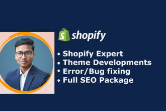 build,redesign the shopify website dropshipping store speed SEO expert