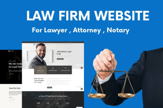 design lawyer, attorney, law firm website on wordpress
