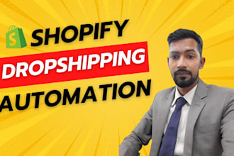 design an automated shopify dropshipping store