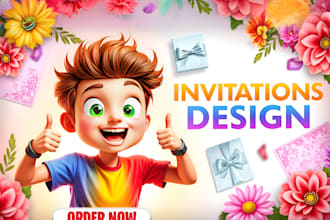 design trendy postcard, invitation card, wedding, birthday, coupon card