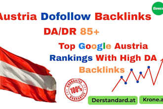provide da90 austrian SEO backlinks for google austria ranking