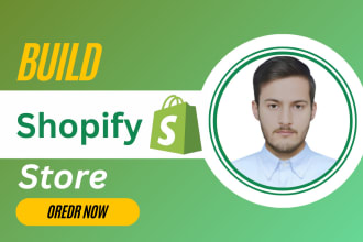 build passive income shopify dropshipping store or shopify website