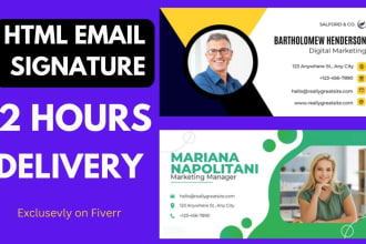 make HTML email signature or clickable html email signature outlook signature