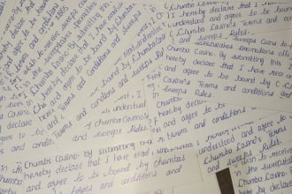 handwriting your sweepstakes postcards envelopes letters