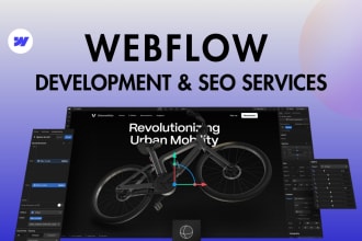 build website in webflow and webflow landing page
