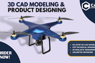 do 3d cad modeling, rendering and product designing