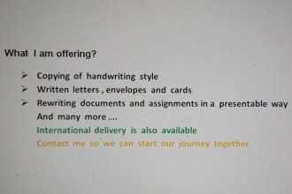 handwriting sweepstake cards and envelopes