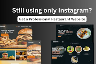 professionally design a responsive cuisine website for your business