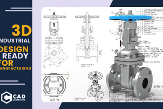design 3d cad model of industrial and engineering products