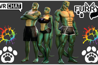 create custom furry avatars, nsfw fursonas, vrchat avatars, ffix, vseeface
