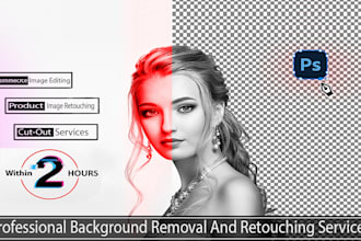 product background removal and retouching in photoshop