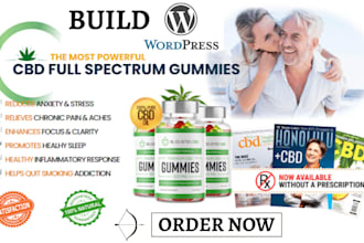 build cbd medical website ecommerce website medical supplies gummies wordpress
