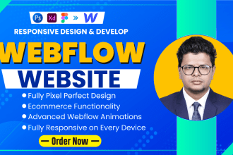 do webflow website, website development, figma to webflow by webflow developer
