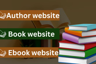design author website, ebook website, book children book website course website