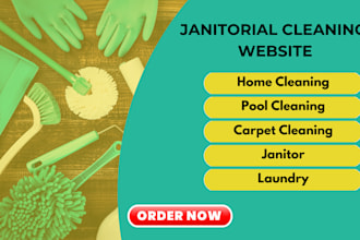 design home cleaning website laundry gutter pool cleaning janitorial website