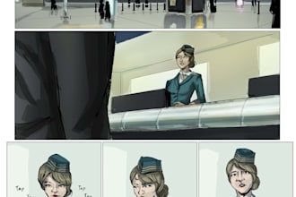 illustrate comic book pages