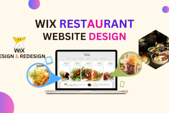 create wix restaurant website and online ordering and wix ecommerce