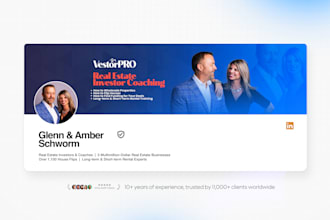 design a professional linkedin banner