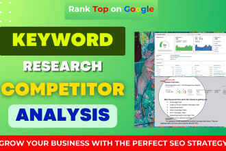 do indepth keyword research and SEO competitor analysis for your website