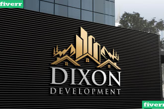do luxury real estate, home, apartments, mortgage logo and any graphics design