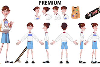 make character design turnaround concept sheet illustration