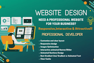 design interactive website with wordpress elementor pro