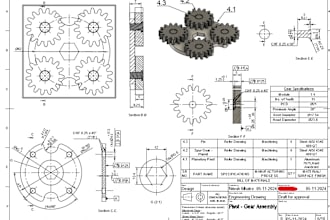 make technical drawings with gd and t as per asme standard UK and US