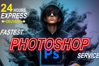 do professional photoshop image editing and product photo retouching