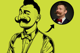 make black and white vector art from your photos