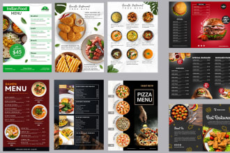 design digital print  menu, tv menu, menu board , in 24 hours