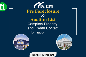 provide you real estate pre foreclosure leads with information