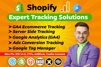 setup shopify ga4 ecommerce server side tracking and google analytics 4