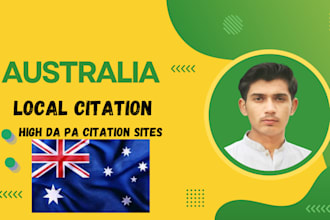 do 300 australia local citations and directory submission